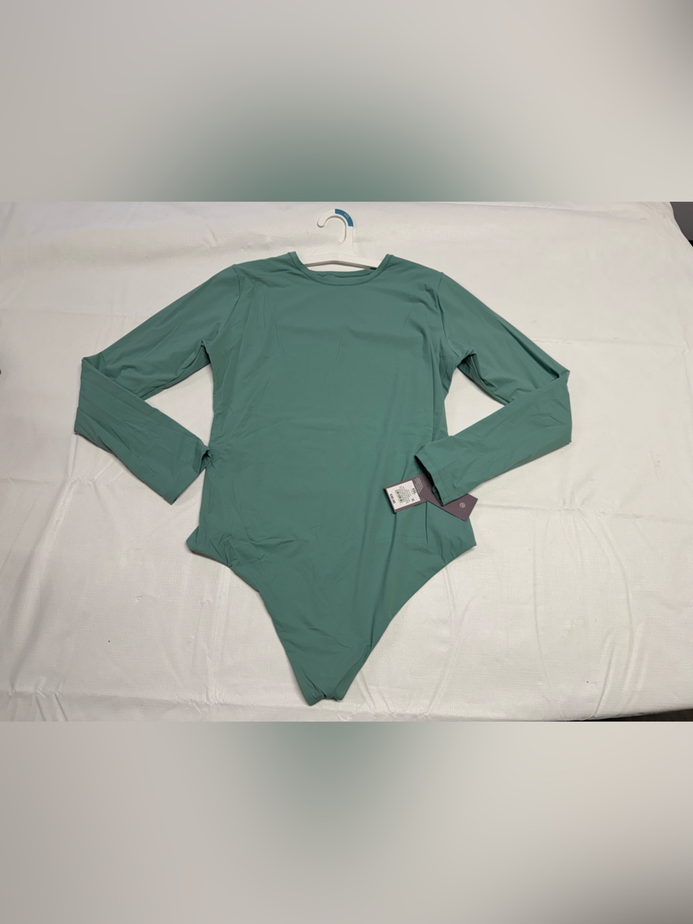 Auden Women's Long Sleeve Bodysuit in Sage Green
